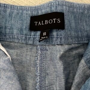 Talbots Sky Blue chambray shorts